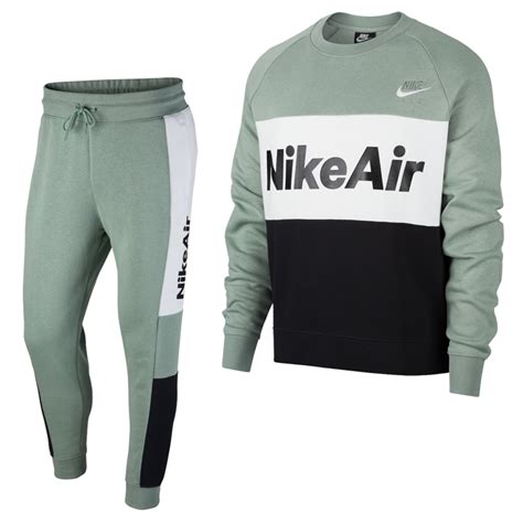 nike air crew trainingspak groen wit zwart|Groen Trainingspakken .